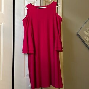 Ralph Lauren pink dress 3/4 sleeve w open shoulder